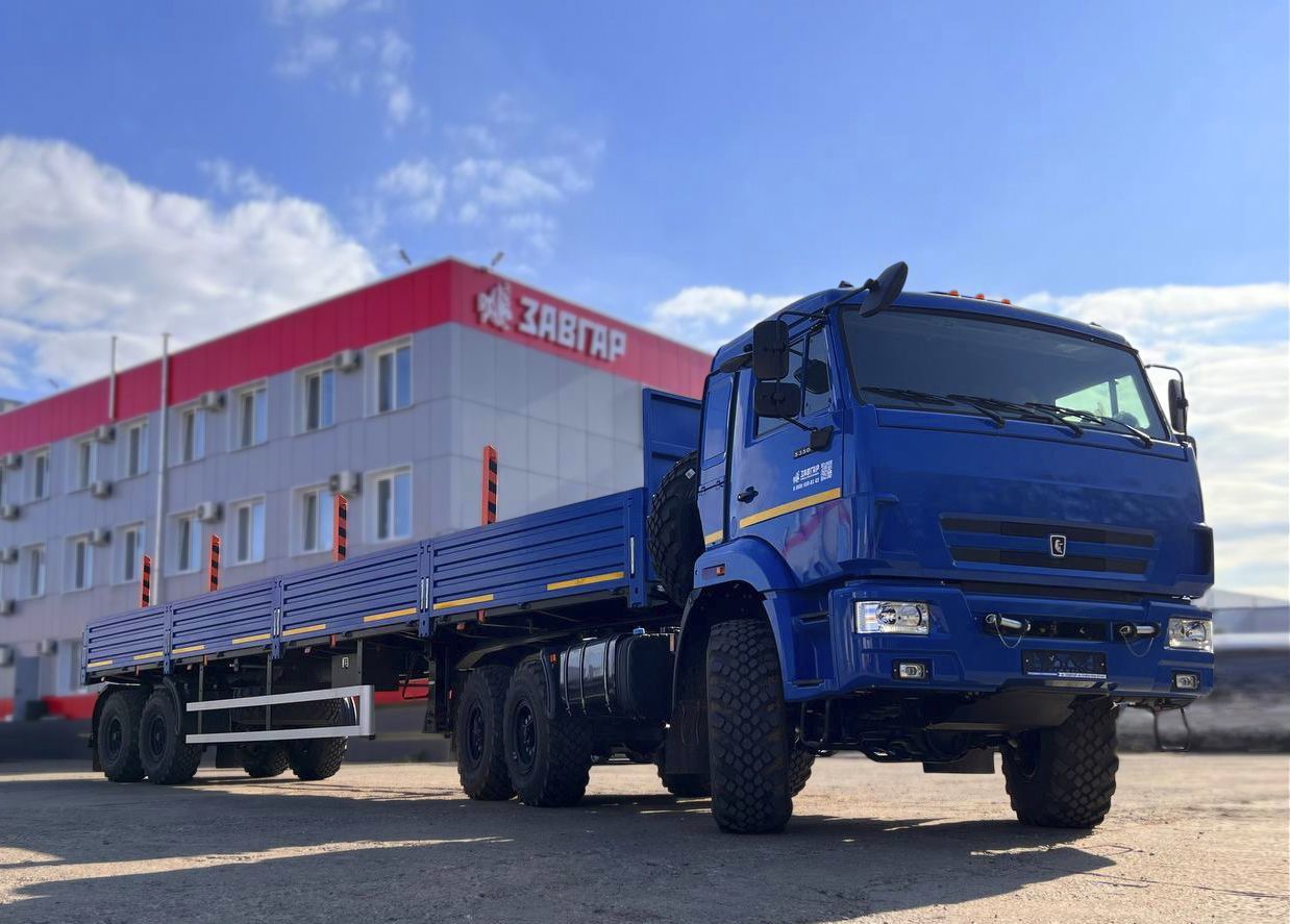 КАМАЗ 53504 с полуприцепом ТЗА 588521, 2026 года выпуска: подробный обзор связки 6×6