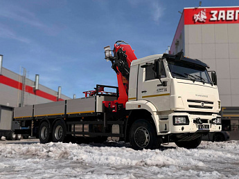 Бортовой КАМАЗ 65117 с КМУ SUNHUNK К238-4_0